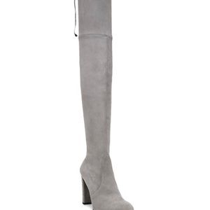 Stuart Weitzman Gray Heeled Boots